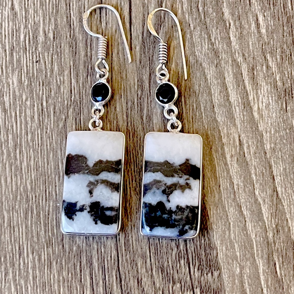 White Buffalo Turquoise Earrings